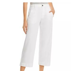 Bella Dahl Claire Cropped Pants in White Size Small
